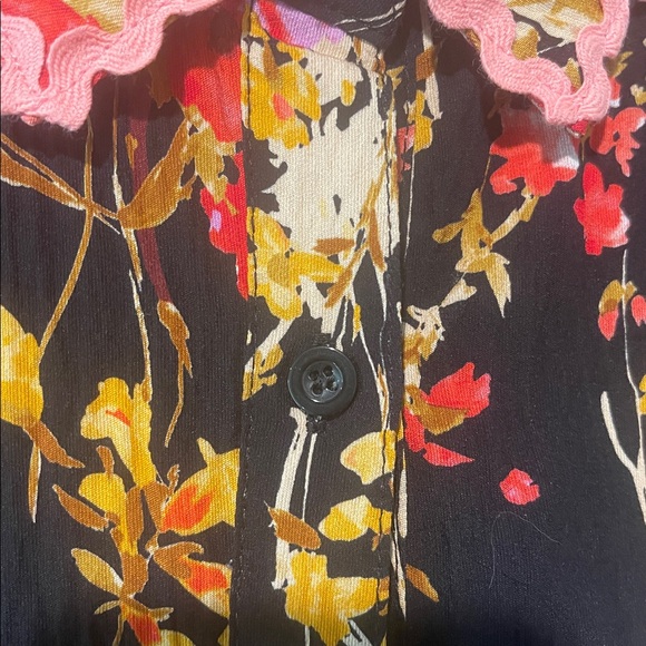 NWT Fate Floral Black Dress With Embroidery - Picture 9 of 10